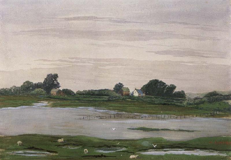 William Stott of Oldham River in Flood France oil painting art